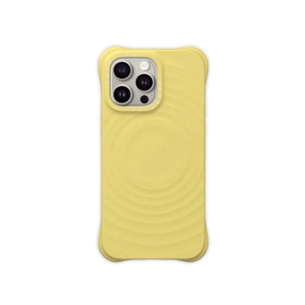 Yellow Shockproof Silicone Magnetic Phone Case
