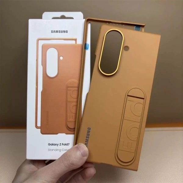 Matte Brown Luxury Standable Phone Case