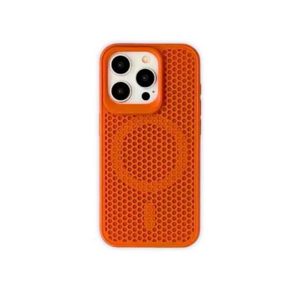 Orange Mesh Magnetic Phone Case