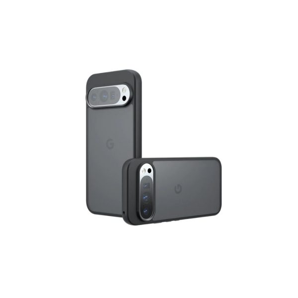 Black Luxury Armor Matte Acrylic Thin Shockproof Bumper Clear Phone Case