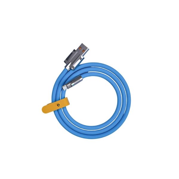 Blue 2m 120W 6A USB Type C Cable PD 60W Fast Charging Cable